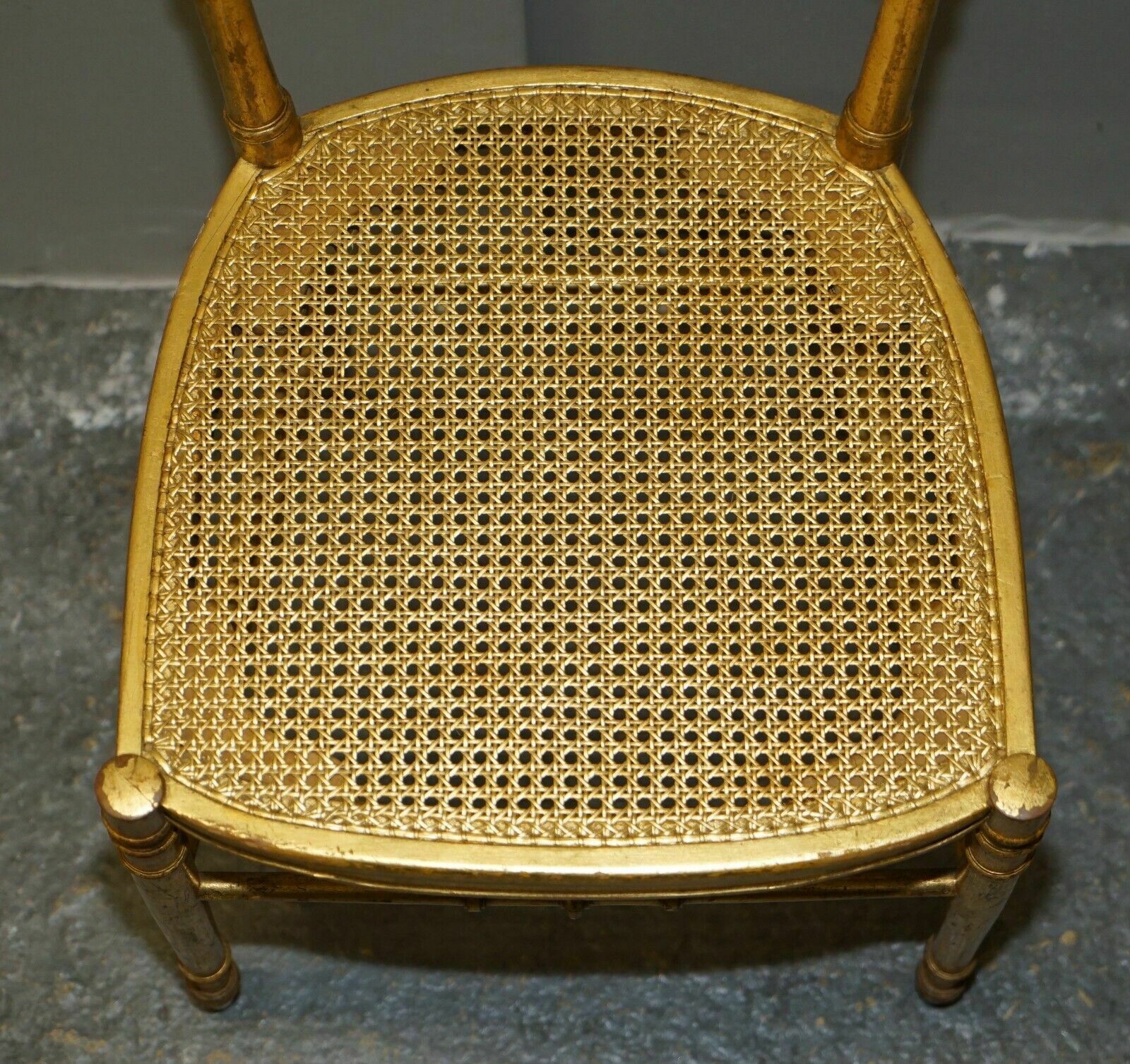 photo for sale 1 Of 30 Antique Lady Diana's Family Spencer House Giltwood Bergere Banque Chairs