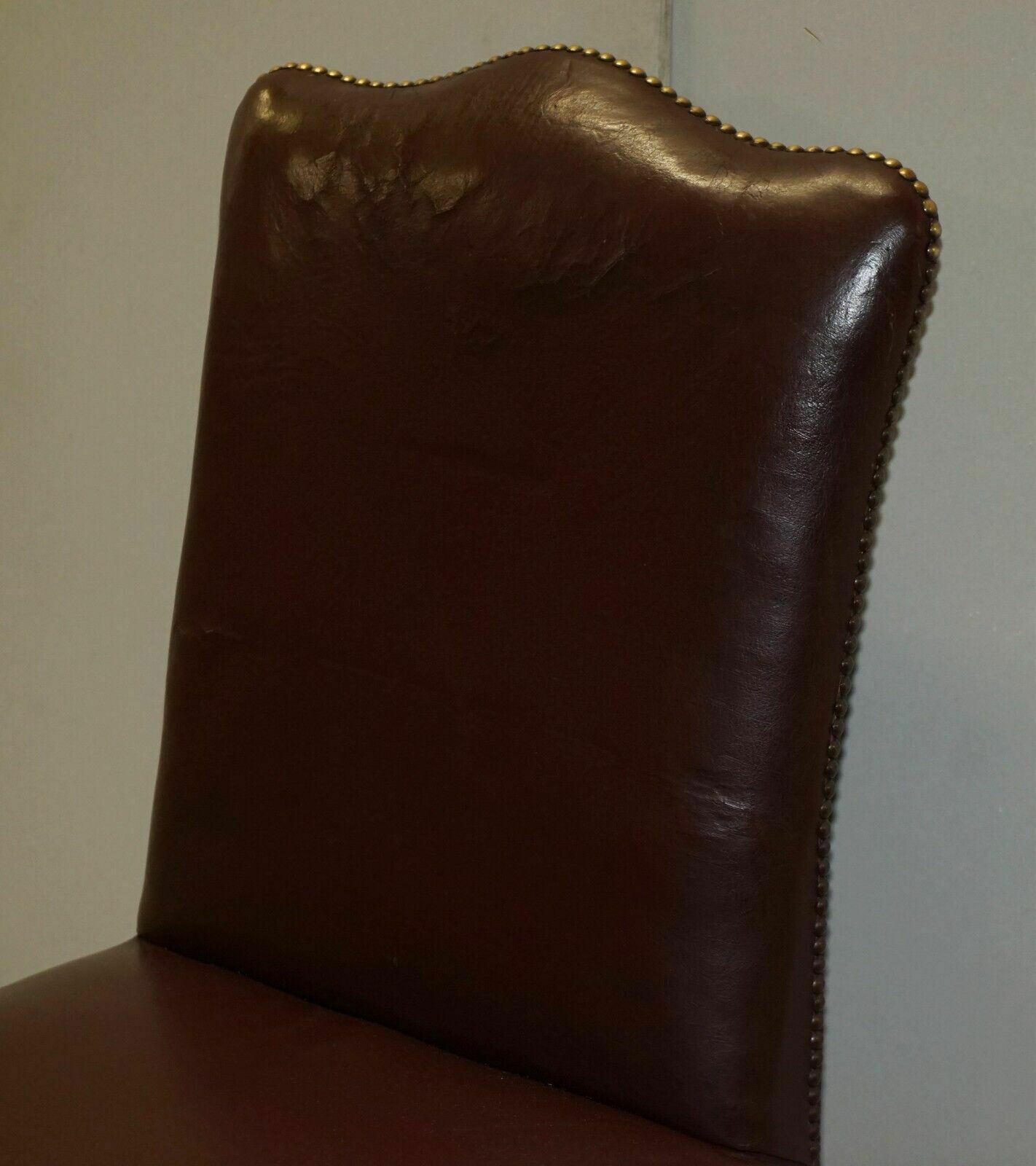 Leather Office Guest Chair From Princess Diana's Family Estate Spencer House photo Furniture