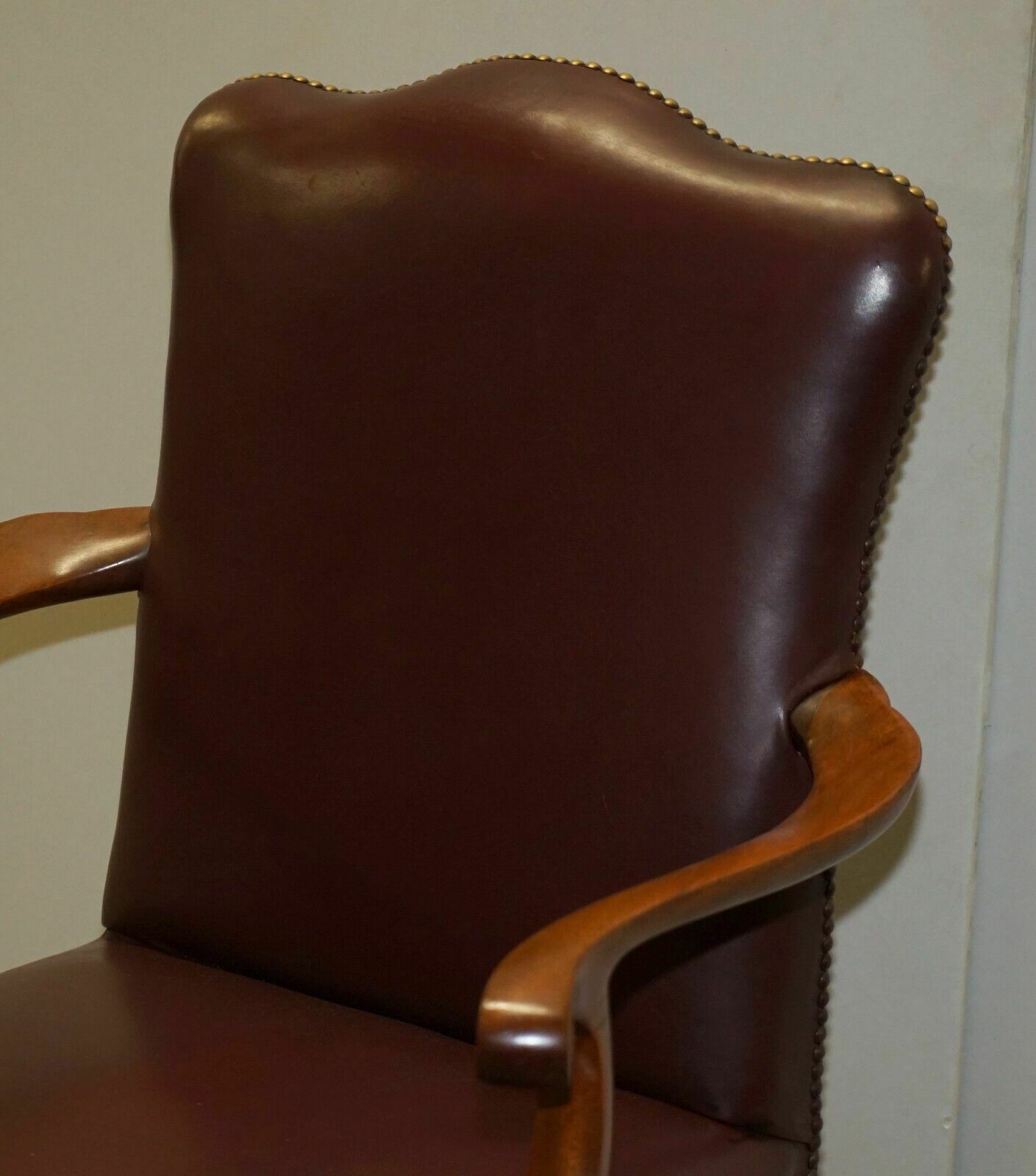Leather Carver Office Chair From Princess Diana's Family Estate Spencer House photo Furniture
