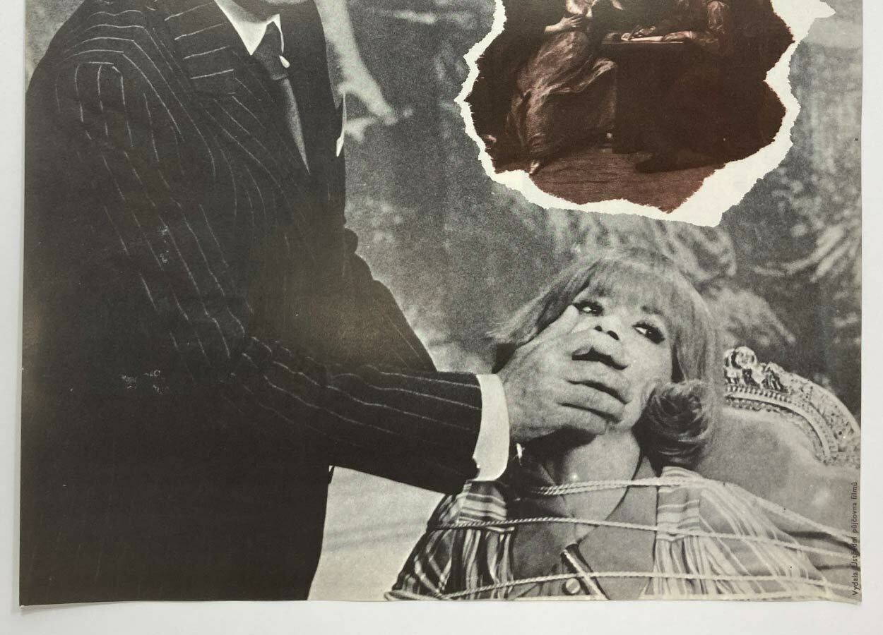 Original Film Poster, Miss Golem 2, Unknown Artist, 1972, Genuine Czech Vintage Print photo furniture