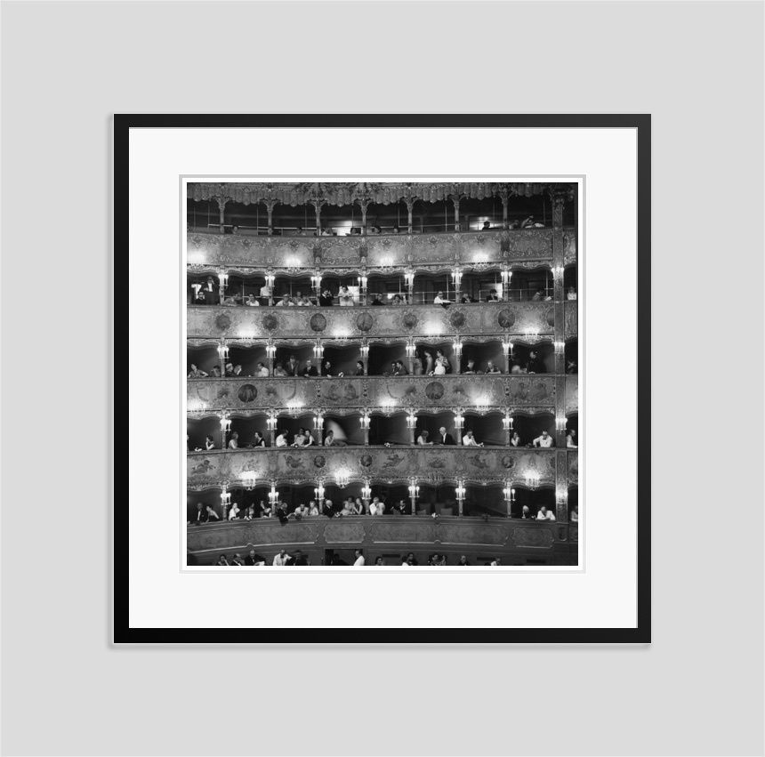 'La Fenice' By Erich Auerbach Framed In Black