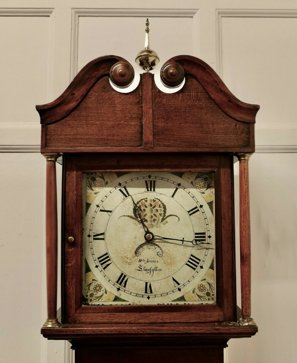 19th Century Welsh Country Oak Long Case Clock By Wm Jones Of Llanfyllin photo Home Decor