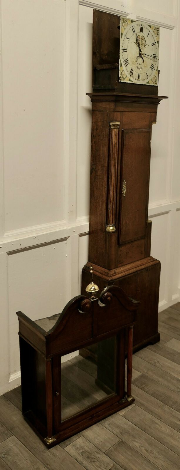 photo furniture 19th Century Welsh Country Oak Long Case Clock By Wm Jones Of Llanfyllin