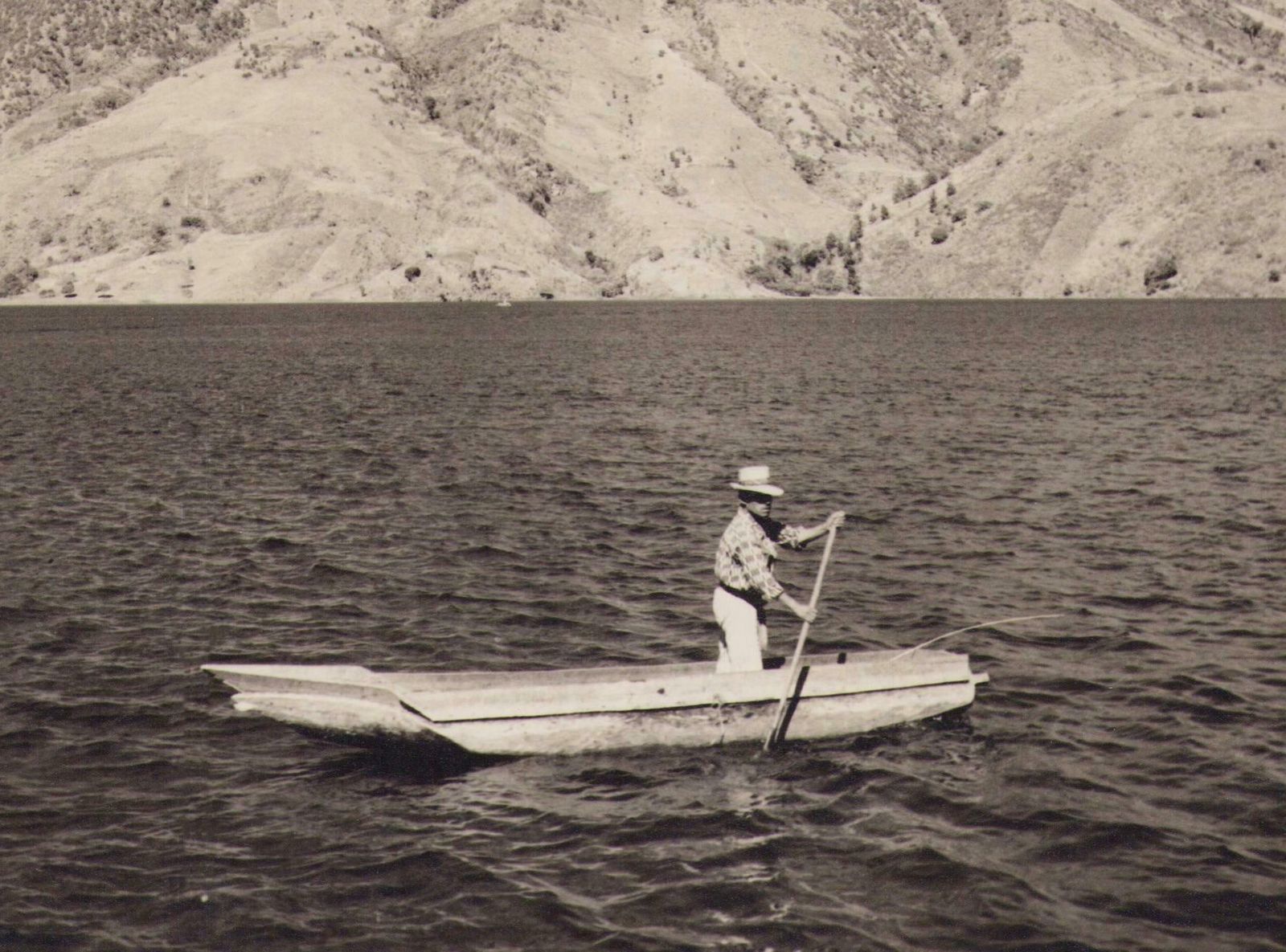 Hanna Seidel Guatemala, Lake, Black And White Photograph, Circa 1960s, photo furniture