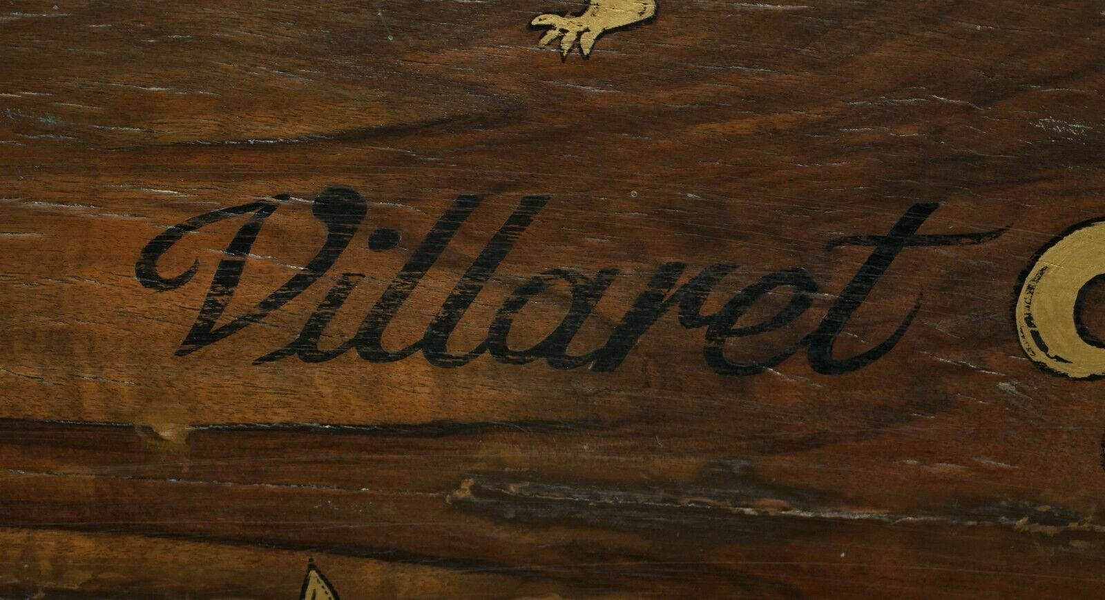 photo furniture Antique 1854 French Vendange Champagne Wine Tasting Table Armorial Coat Of Arms