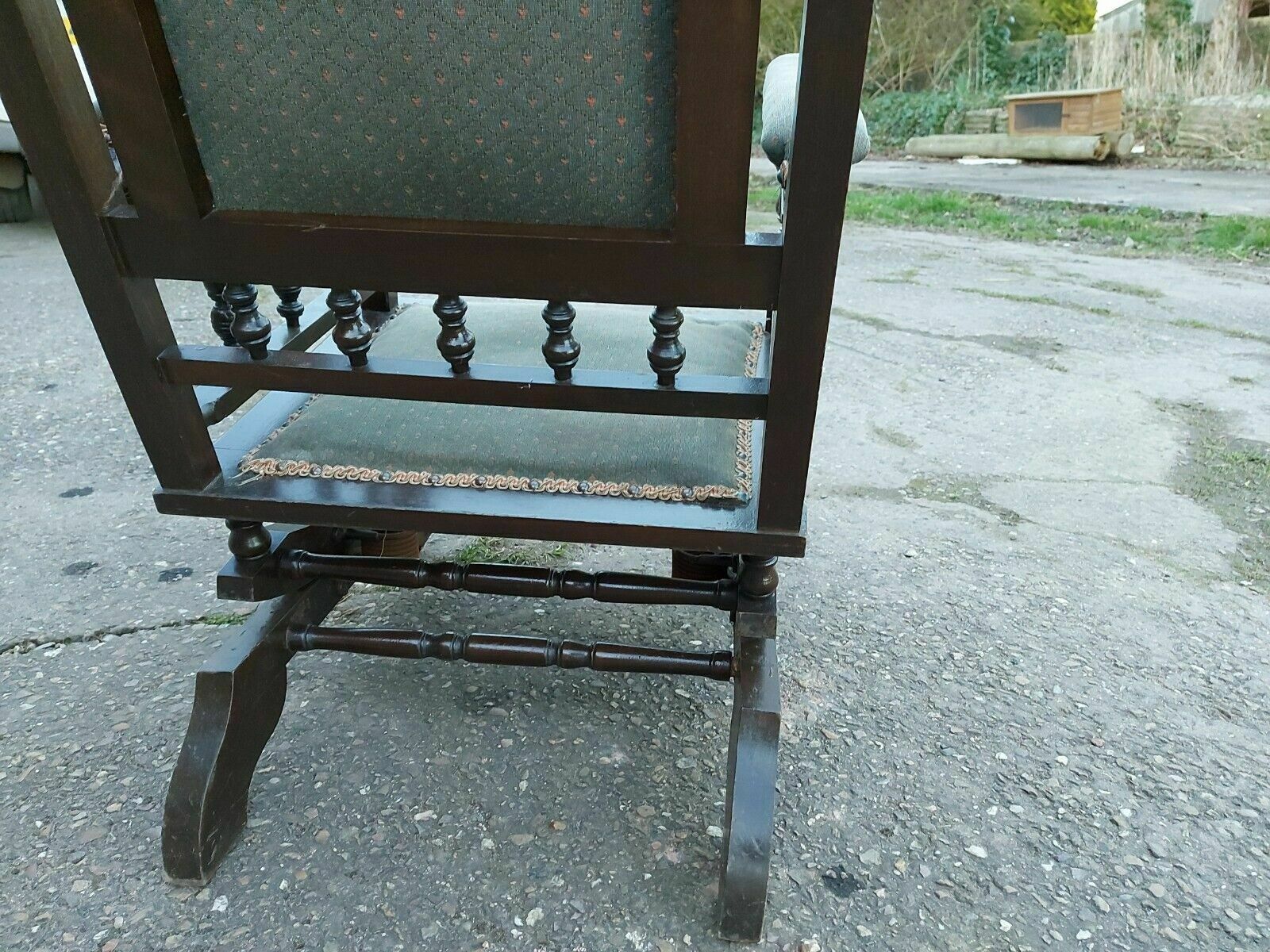 Antique Victorian Sprung Rocking Chair photo vinterior