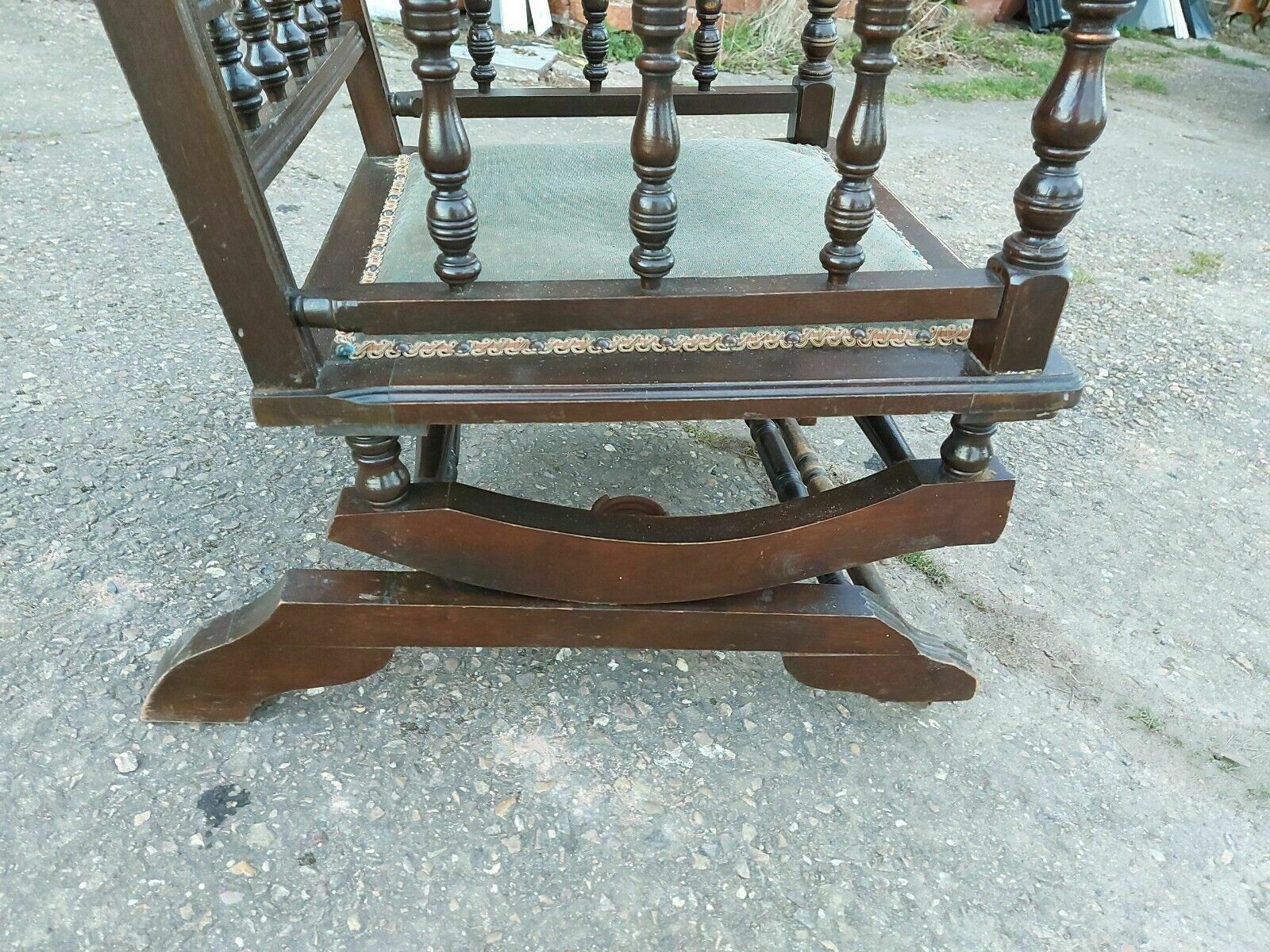 Antique Victorian Sprung Rocking Chair photo buy