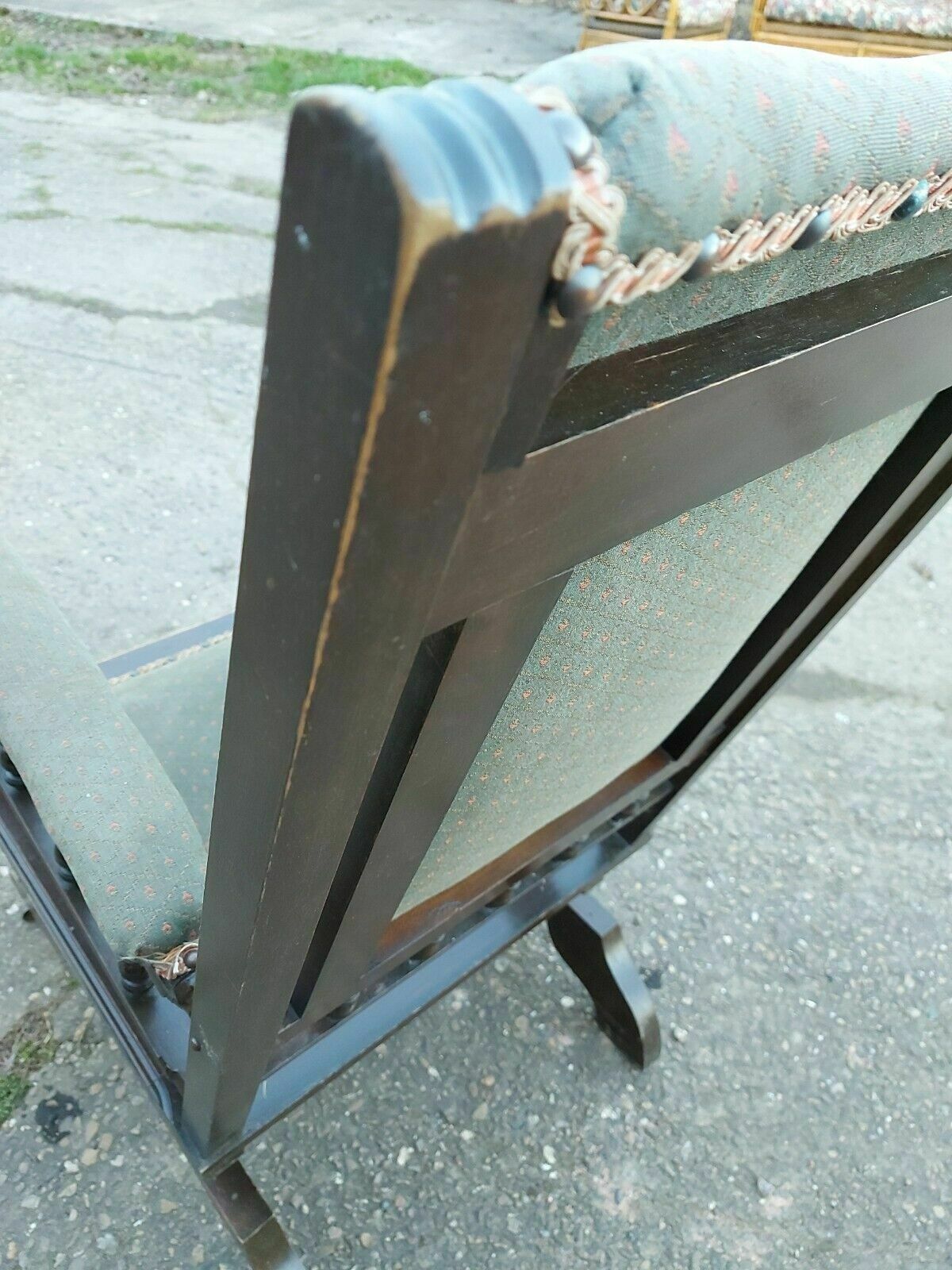 Furniture Antique Victorian Sprung Rocking Chair photo