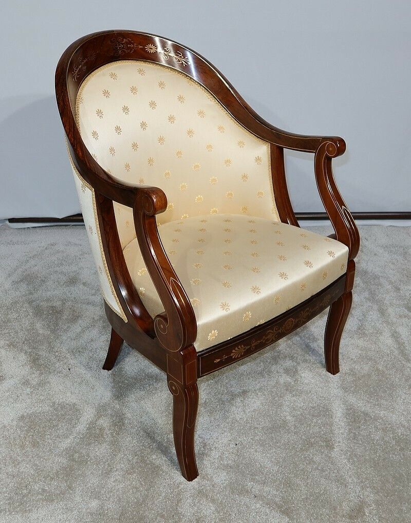 Pair Of Bergeres In Rosewood, Charles X Period, Early 19th Century photo buy