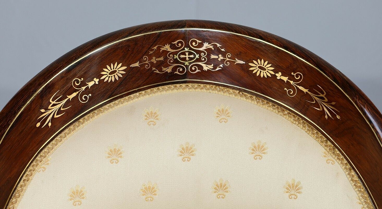 photo furniture Pair Of Bergeres In Rosewood, Charles X Period, Early 19th Century