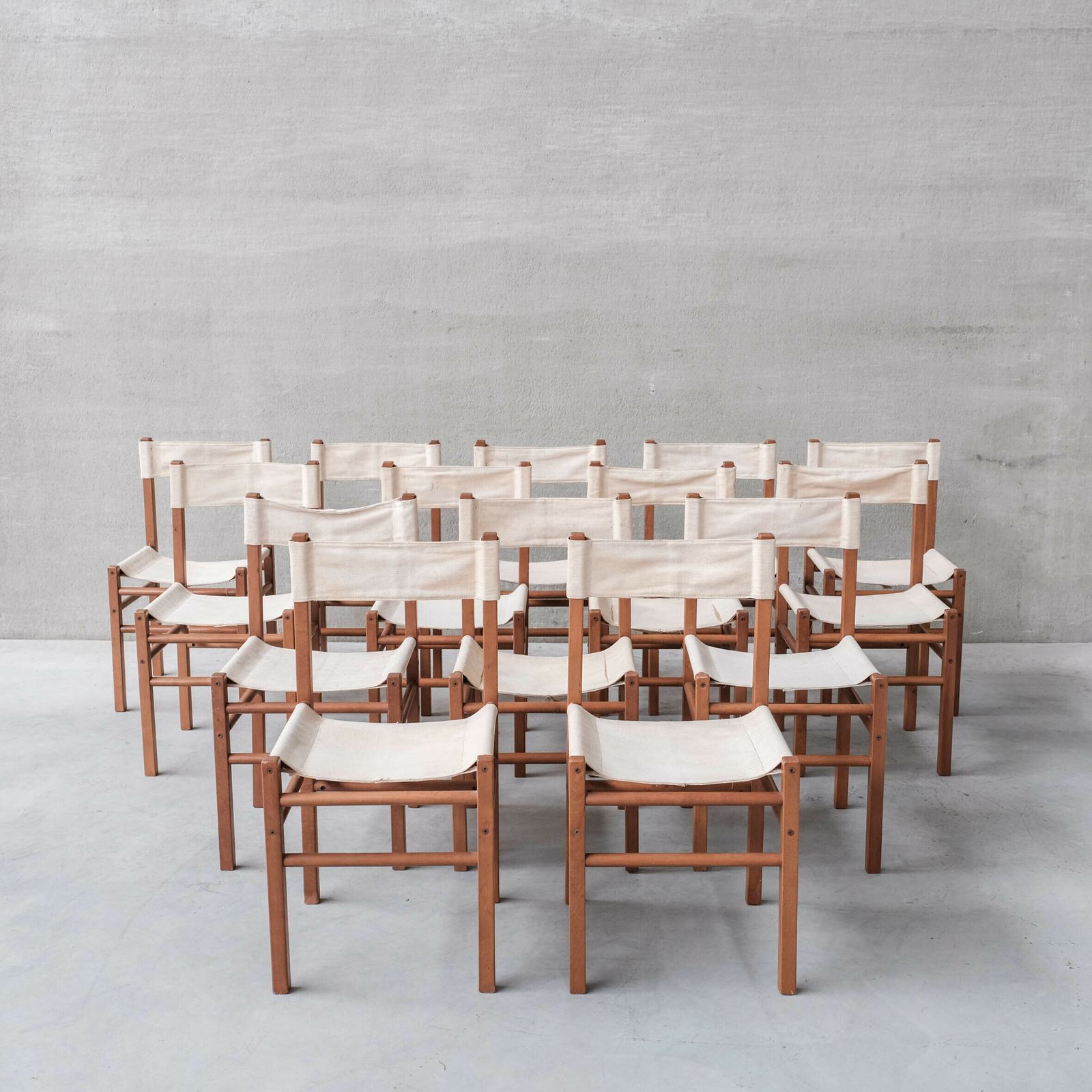 Set Of 14 Italian Mid Century Dining Chairs photo buy