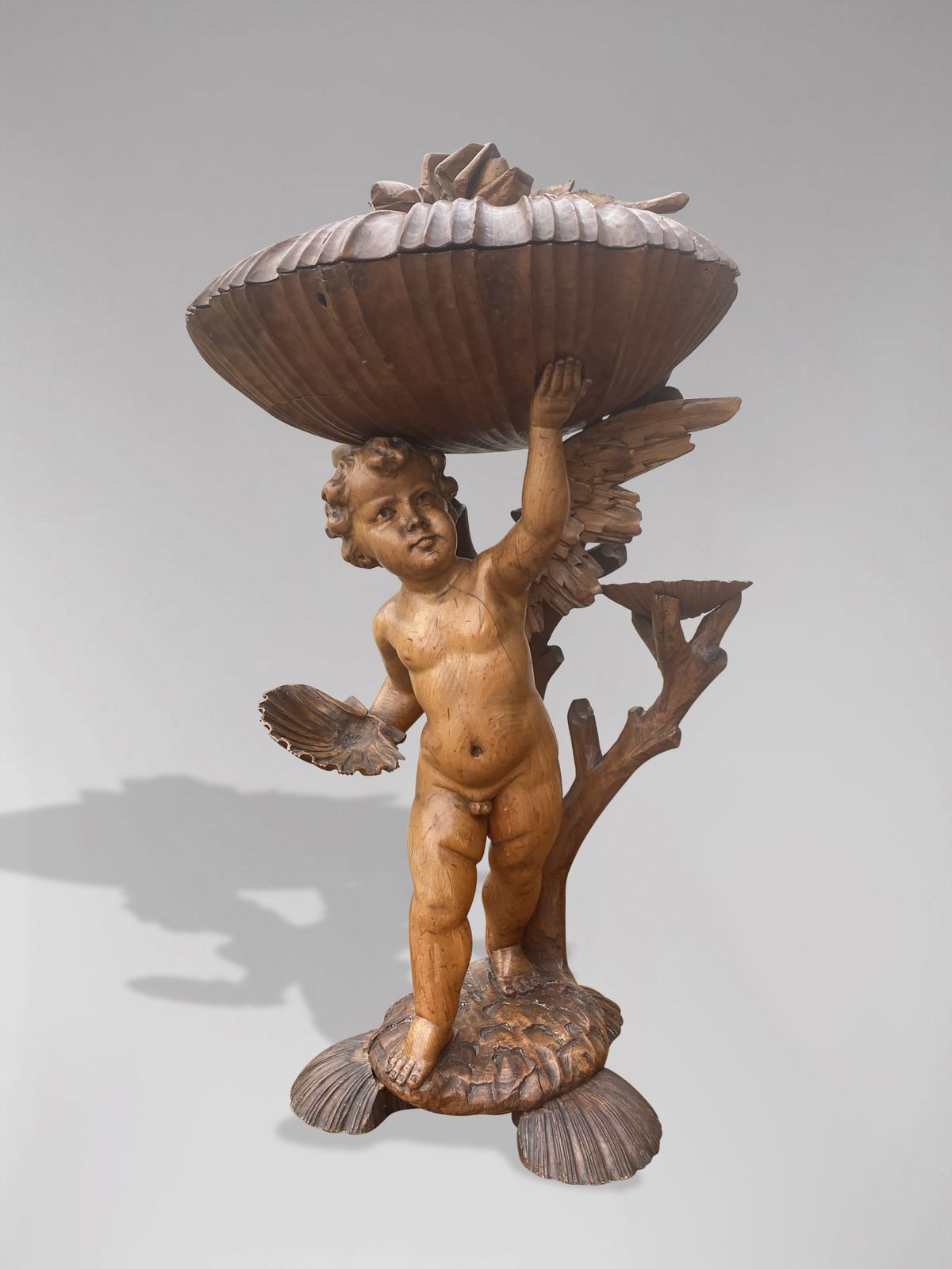 19th Century Italian Baroque Putti Statue