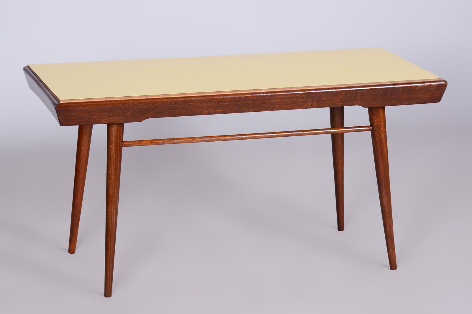 Restored Mid Century Coffee Table, Swivel Top, Beech, Umakart, Revived Polish, Czechia, 1950s photo 400.0