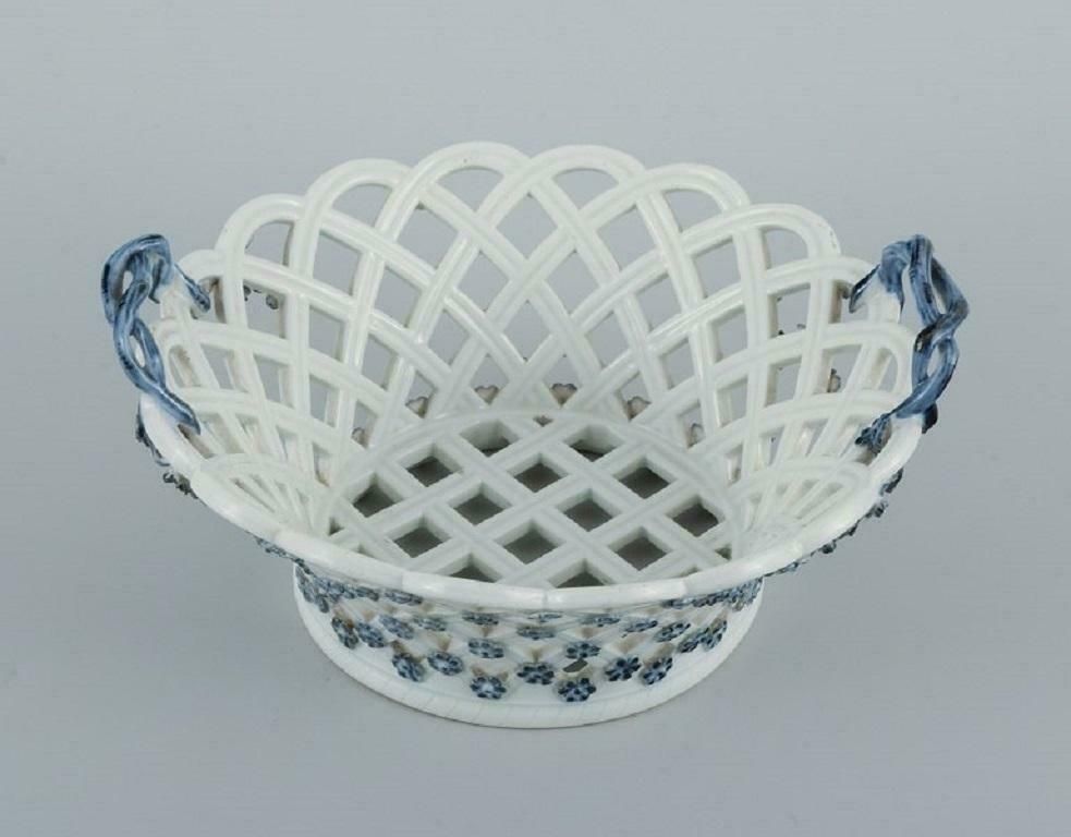 Meissen, Germany. Rare And Early Meissen Bowl / Basket With Pierced Rim photo furniture