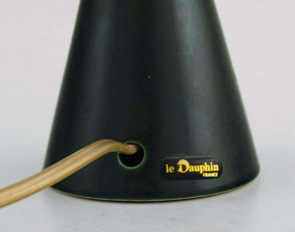 Le Dauphin, France, Two Table Lamps In Glazed Stoneware, 1960s/70s photo 768.0