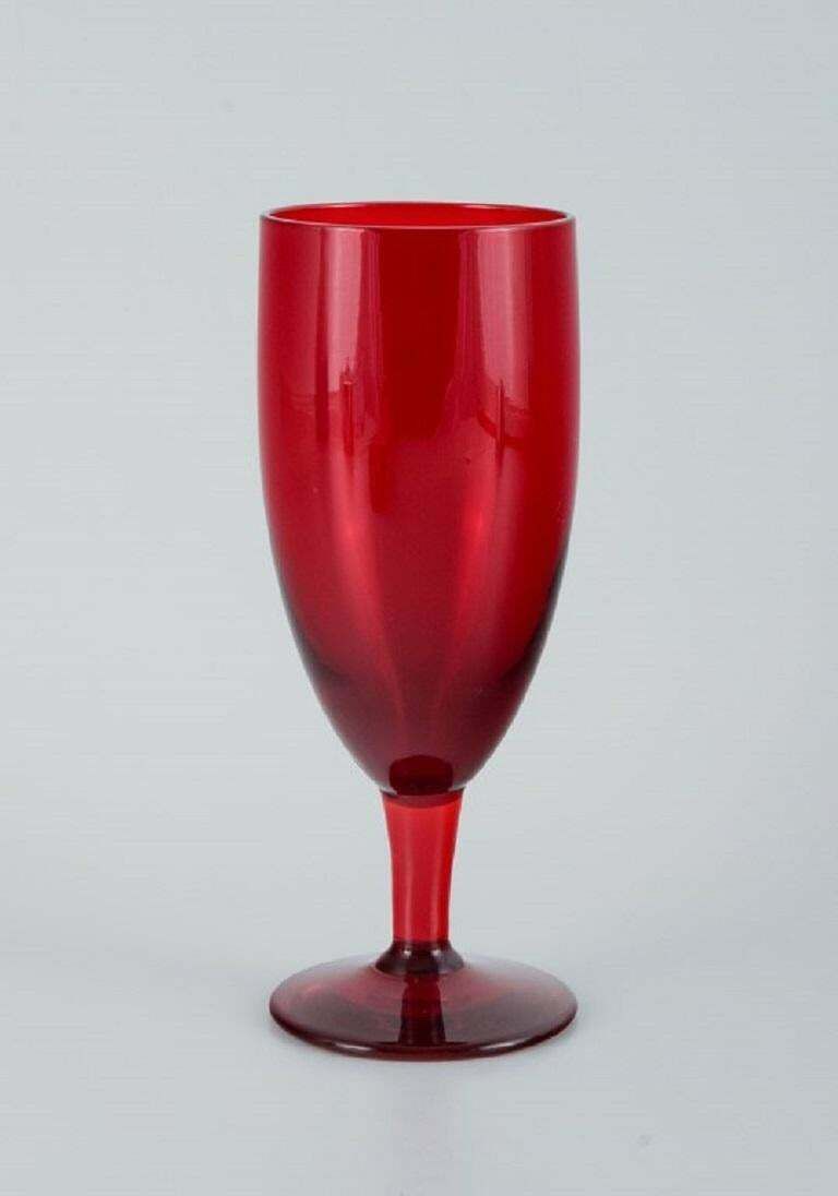 Lennart Rosén For Reijmyre, Twelve Coloured "Lorry" Wine Glasses. photo 683.0