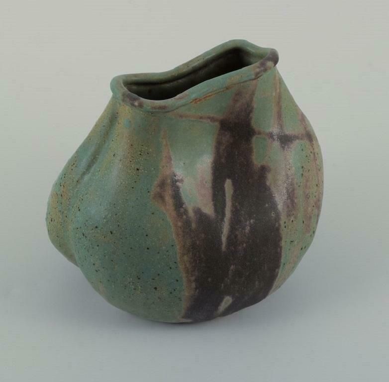 Christina Muff, Danish Contemporary Ceramicist. Unique Seedpod Vessel. photo for sale