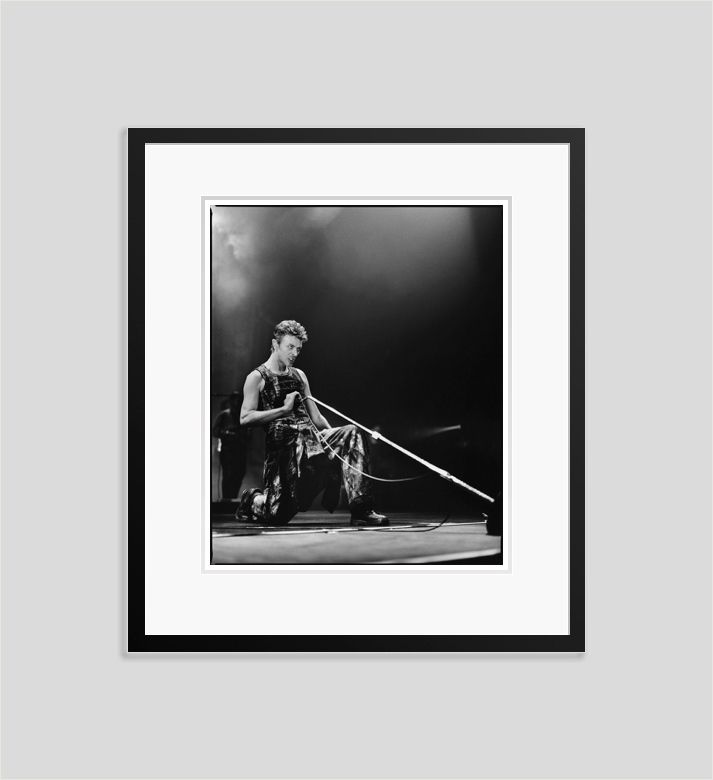 'Bowie On Stage' Kevin Westenberg Signed Limited Edition Framed In Black