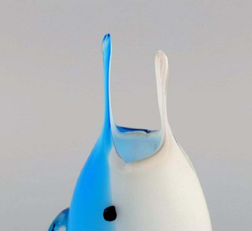 Murano Vase / Sculpture In Mouth Blown Art Glass, Fish, Italian Design, 1960s photo 307.0