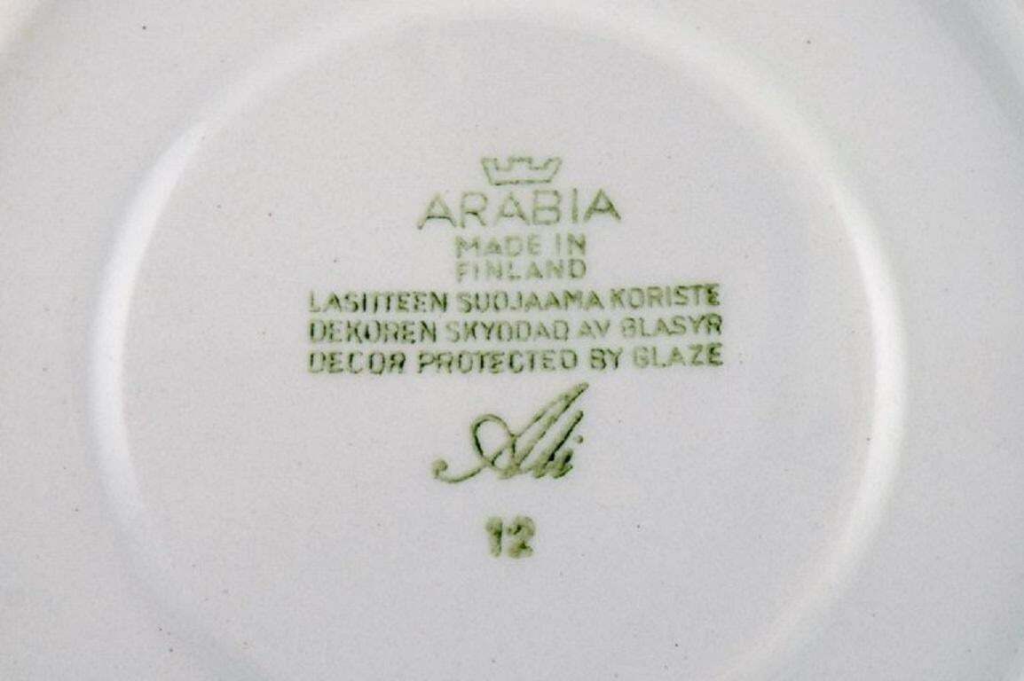Raija Uosikkinen For Arabia, 9 Ali Porcelain Coffee Cups With Saucers photo Home Decor