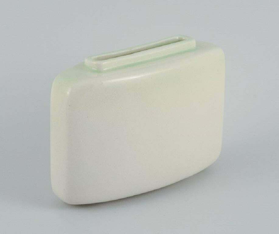 European Studio Ceramist, A Stylish Ceramic Vase In Modernist Form.