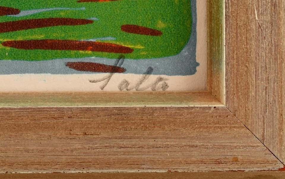Axel Salto, Mythical Beast, Lithograph, "Helhesten" 1942 photo for sale