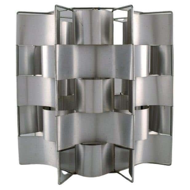 Max Sauze, French Designer, Aluminum Pendant, 1980s
