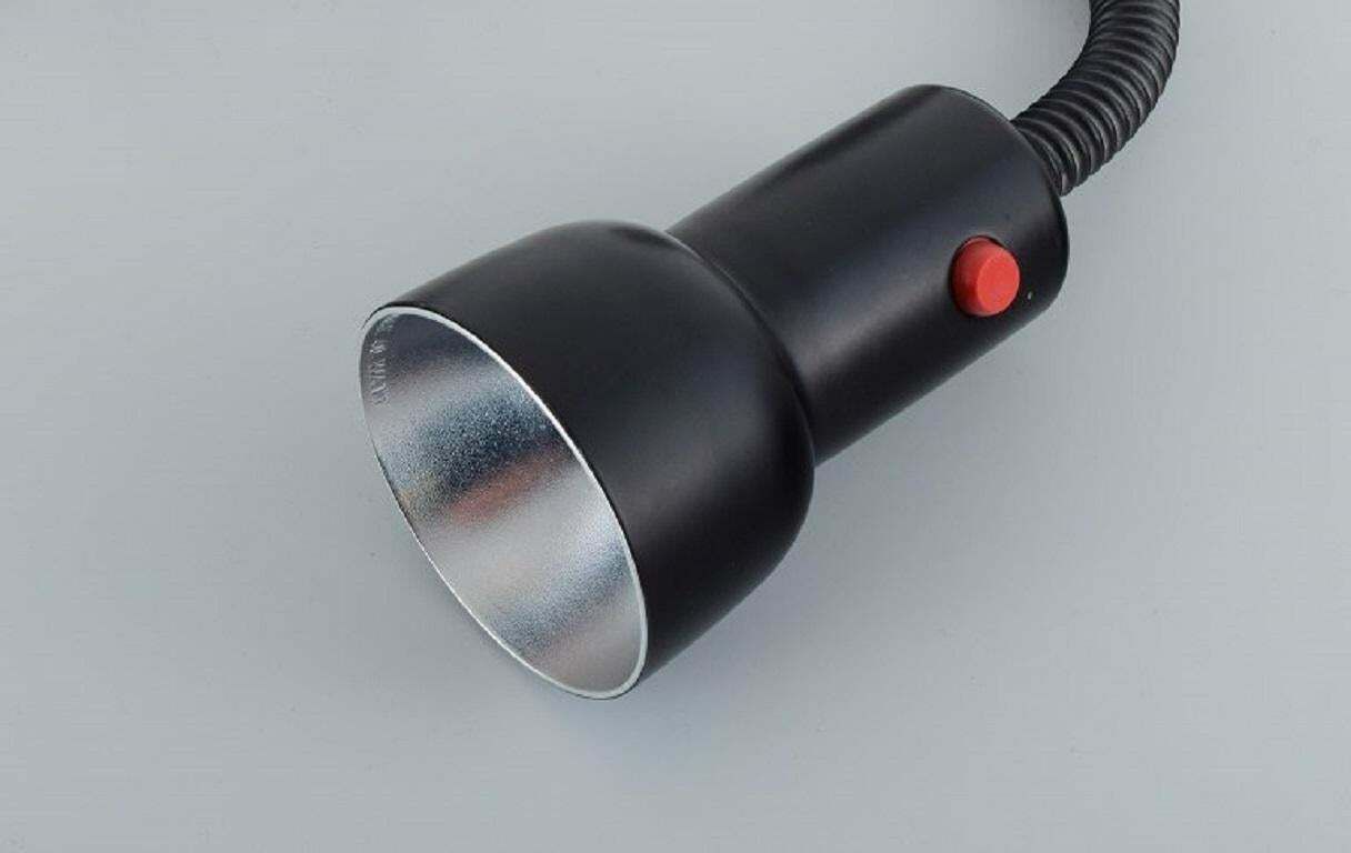 Louis Poulsen Black Louis Wall Lamp Black Lacquered Metal Approx 1980s photo 307.0