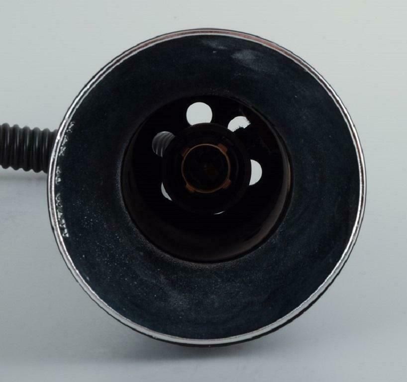 Louis Poulsen Black Louis Wall Lamp Black Lacquered Metal Approx 1980s photo vinterior