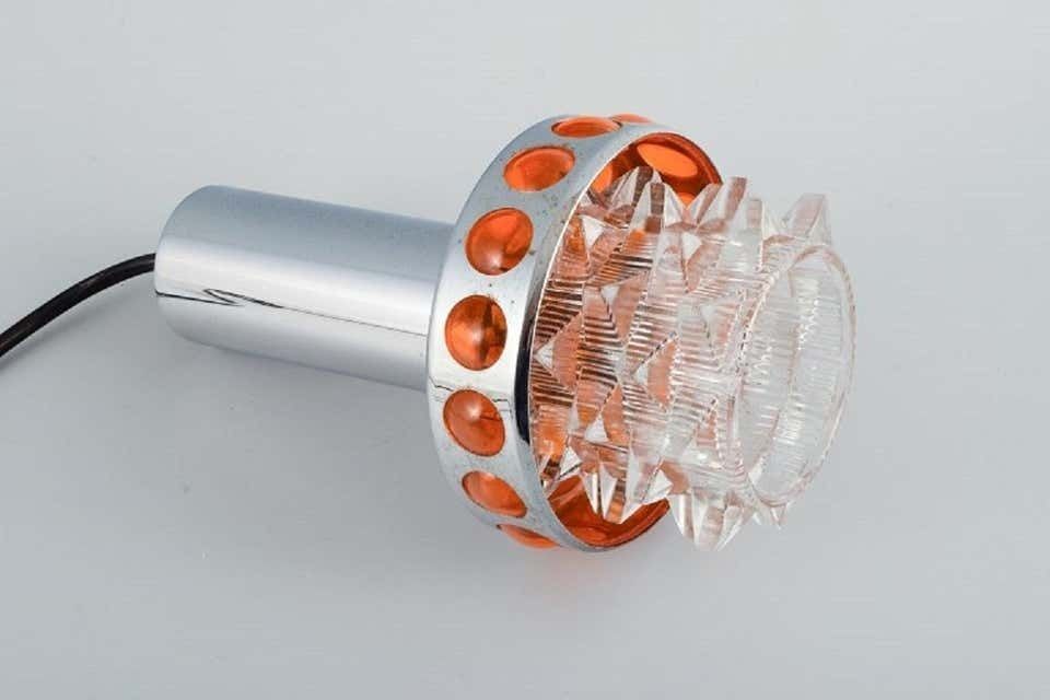 Raak, The Netherlands, Designer Lamp In Chrome, Plastic And Clear Glass photo vinterior