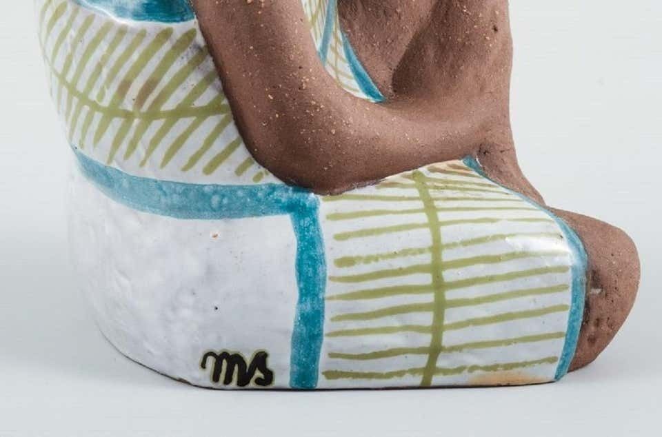 Mari Simmulson For Upsala Ekeby. Rare Ceramic Figure Of A Tahitian Woman. photo vinterior
