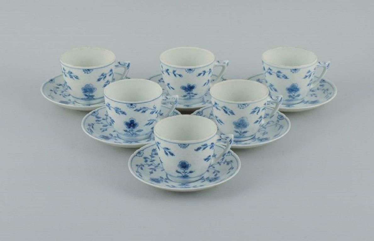 Bing & Grøndahl, Six Hand Painted Kipling Coffee Cups With Matching Saucers. photo furniture