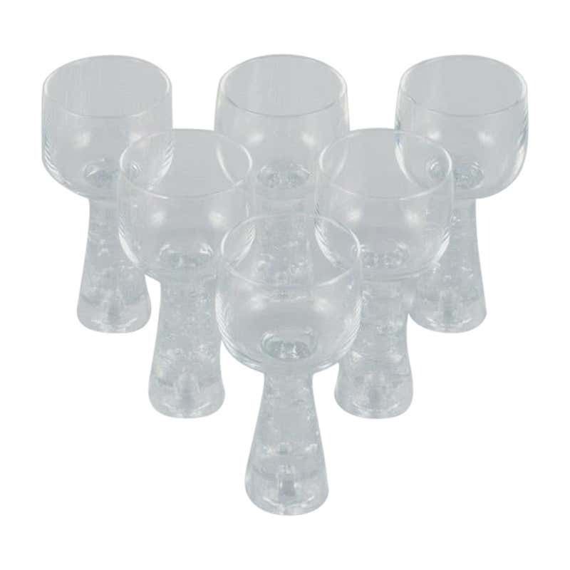 Timo Sarpaneva For Iittala Nuutajärvi, 6 Vintage Archipelago Liqueur Glasses