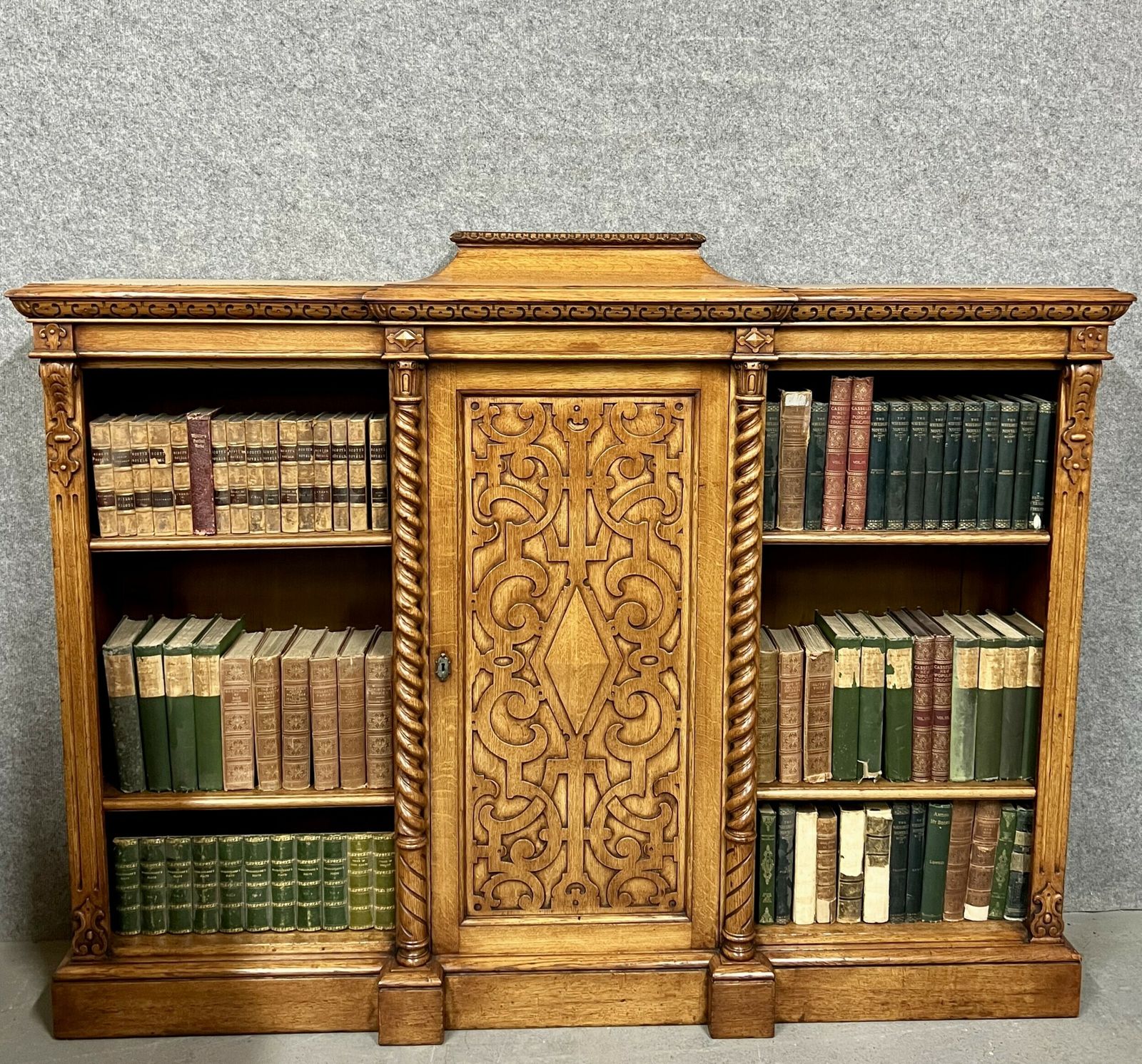 Pair Of Richard Bridgens Oak Open Bookcases photo furniture