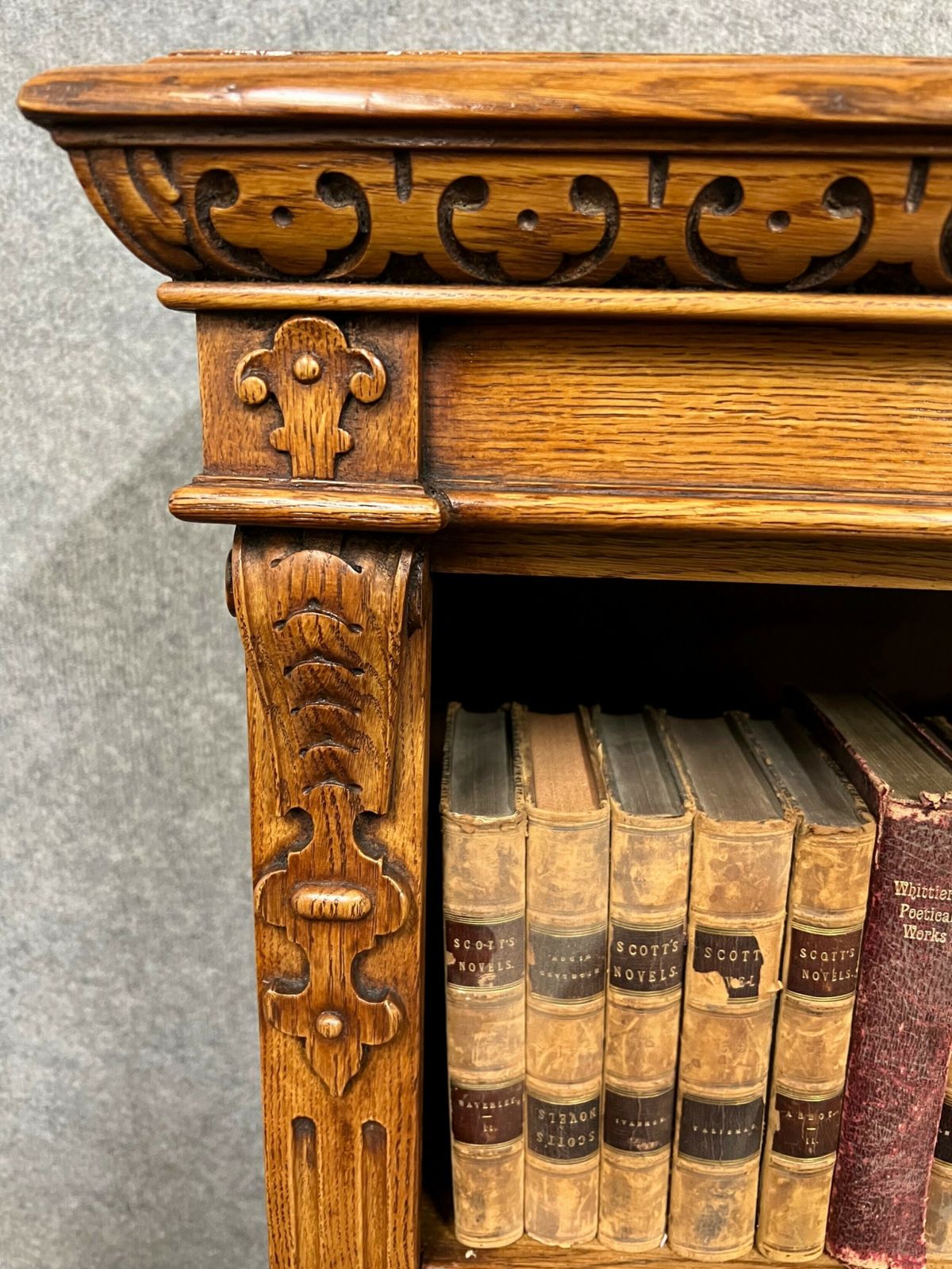 Pair Of Richard Bridgens Oak Open Bookcases photo vinterior