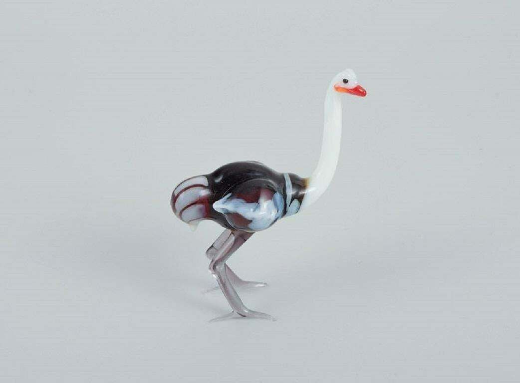 Murano, Italy. A Collection Of Six Miniature Glass Figurines Of Animals. photo for sale