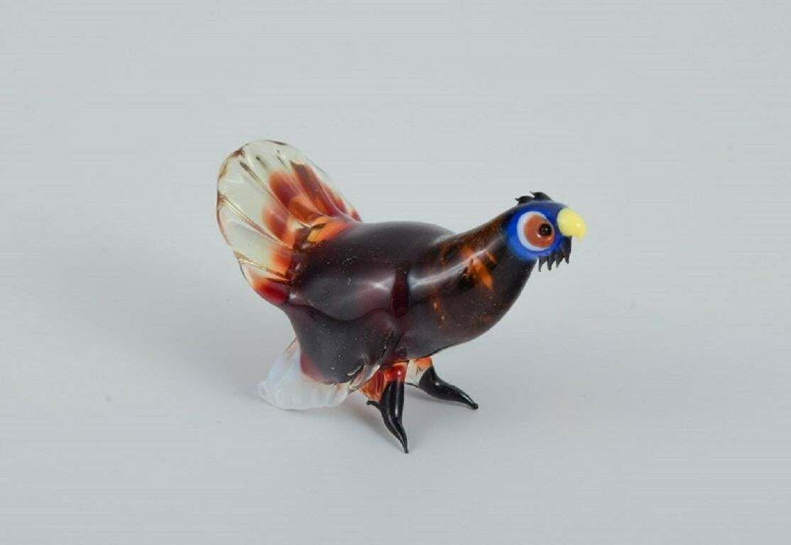 Murano, Italy. A Collection Of Six Miniature Glass Figurines Of Animals. photo vinterior
