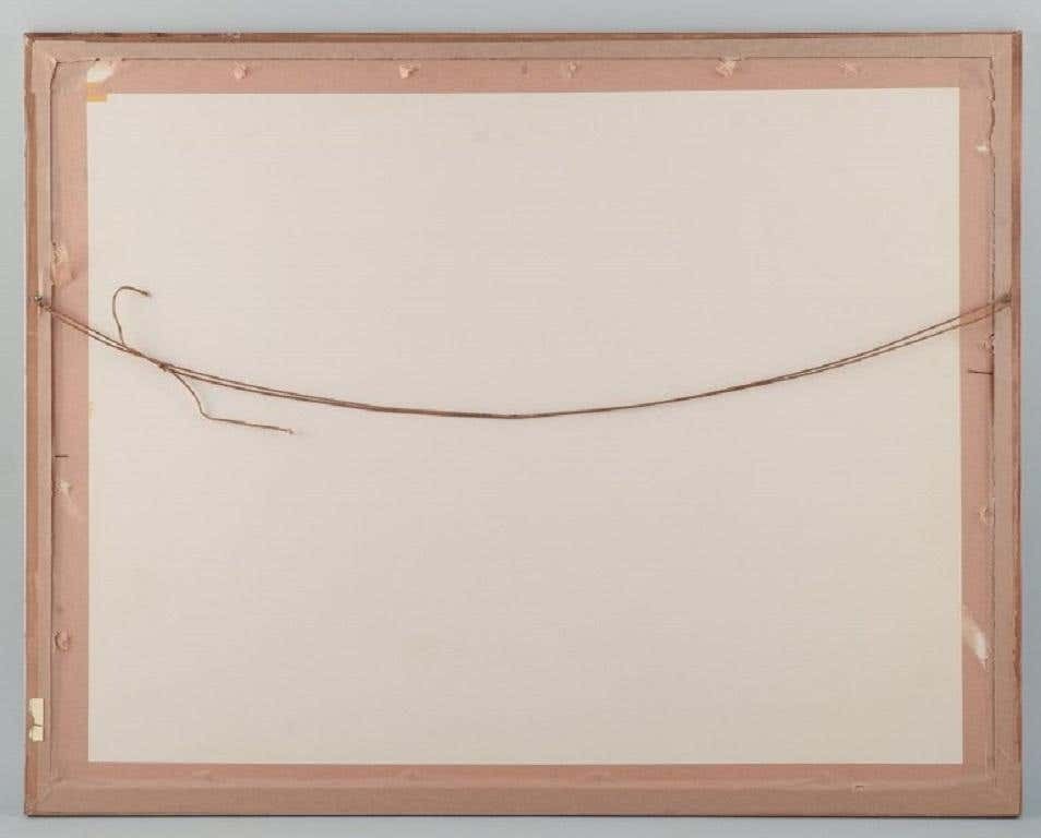 Helge Ernst '1916 1991', Test Print On Paper, Modernist Composition photo 593.0