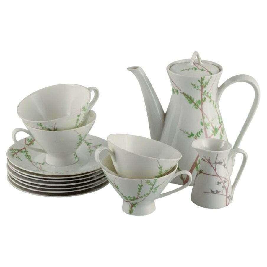 Bjørn Wiinblad For Rosenthal. "Summer" Coffee Service For Four People.