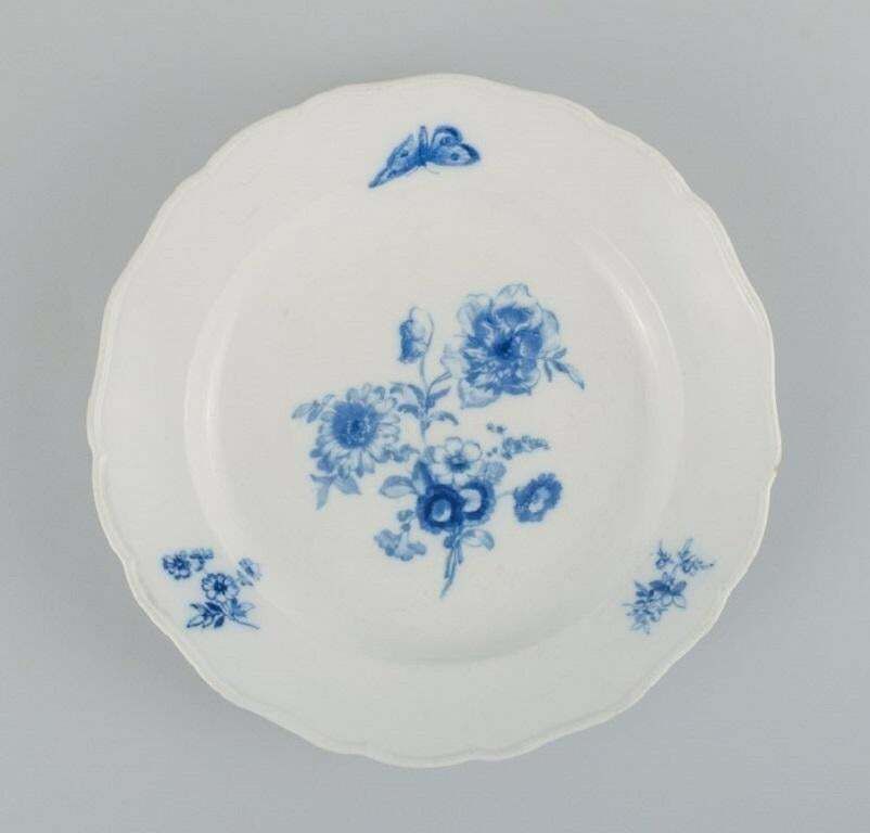 Four Antique Meissen Dinner Plates In Porcelain. Late 19th C. photo 423.0