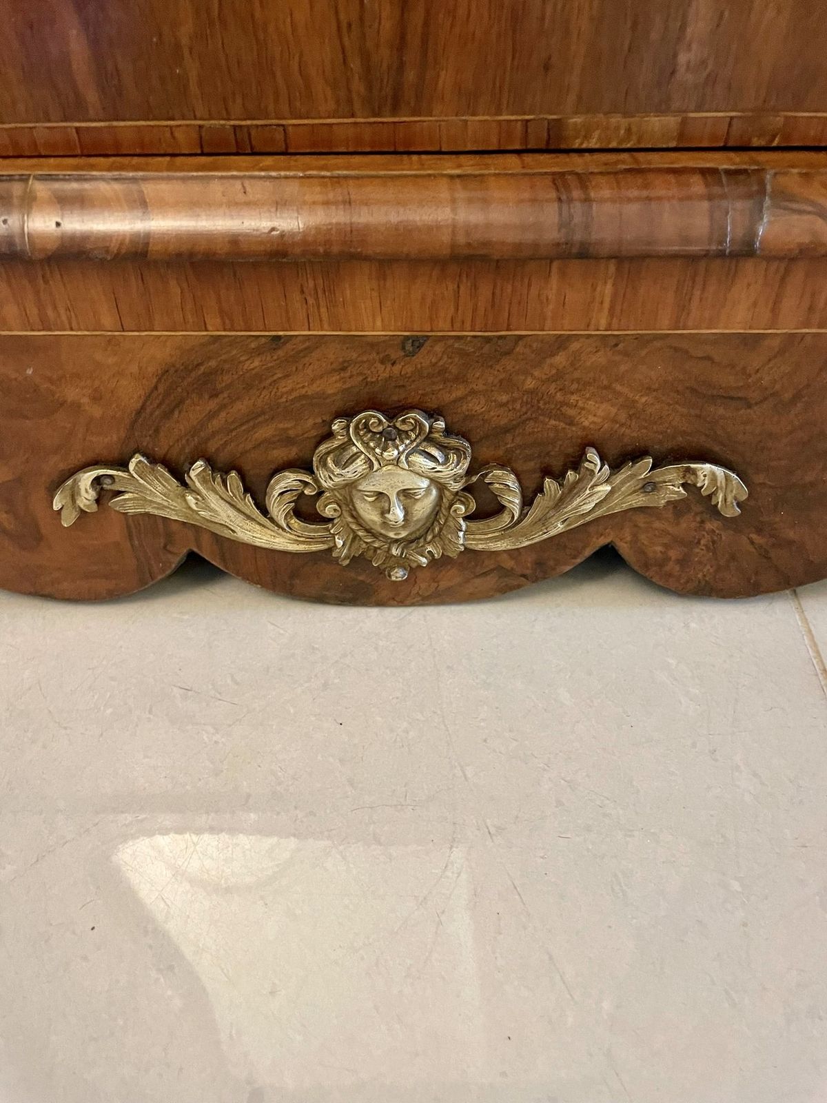 Fine Quality Antique Burr Walnut And Ormolu Credenza/Sideboard photo furniture
