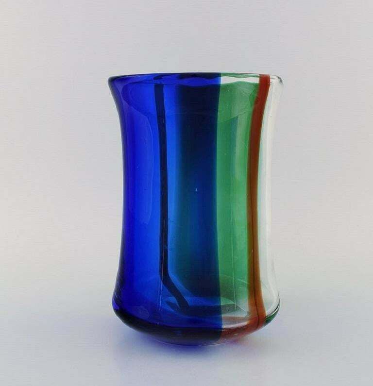Erik Höglund For Kosta Boda, Unique "Chribska" Vase In Art Glass