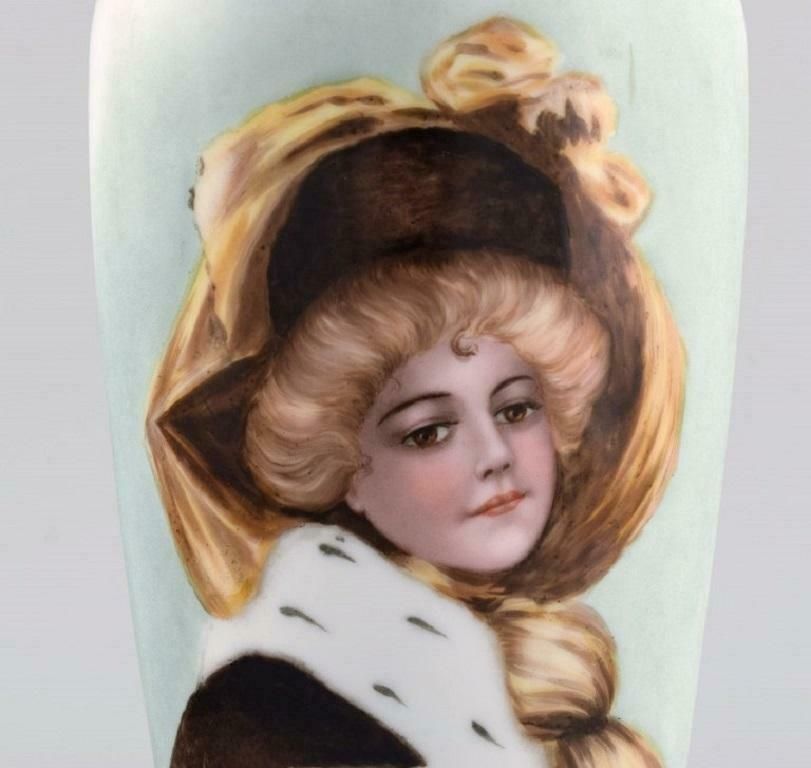 H. Hedenborg For Rosenthal Antique Vase In Porcelain With Female Portrait photo furniture