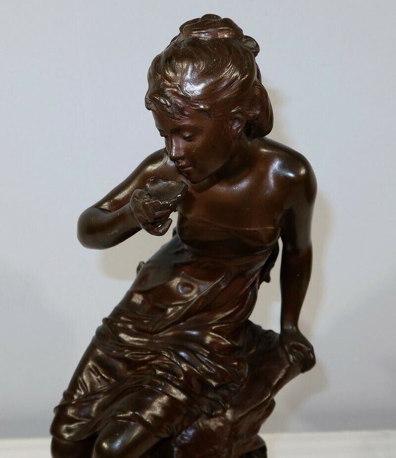 photo for sale Bronze “La Source”, By M. Moreau – Mid 19th Century