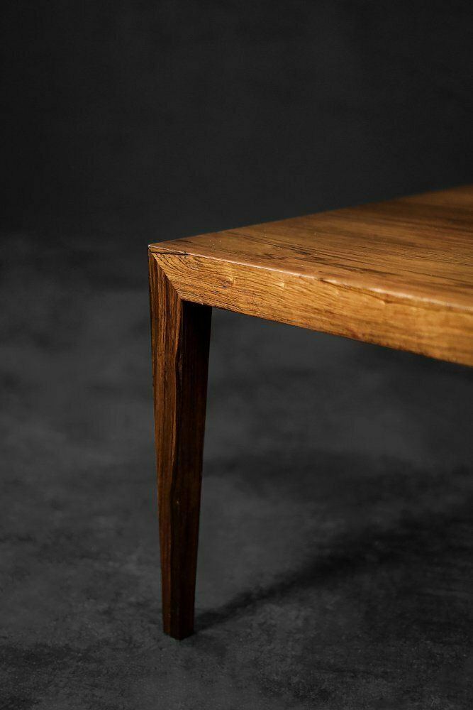 Vintage Mid Century Scandinavian Rosewood Coffee Table By Severin Hansen For Haslev Møbelfabrik, 1960s photo furniture
