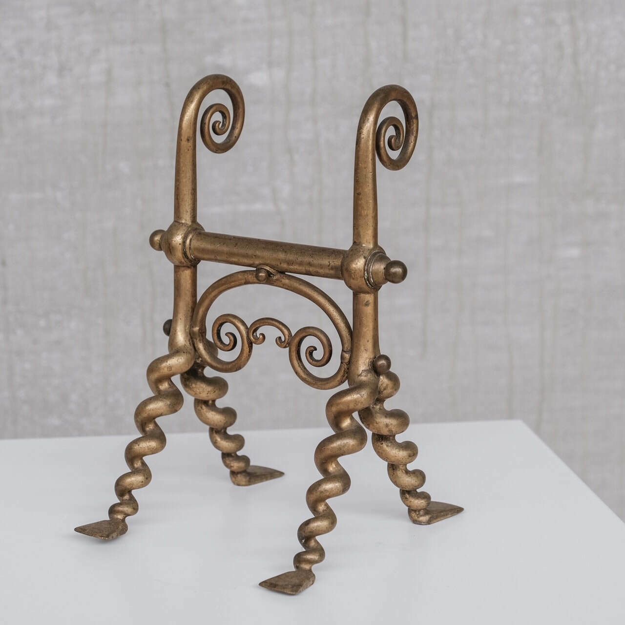 Brass Aesthetic Antique Fire Dogs photo Home Fixtures