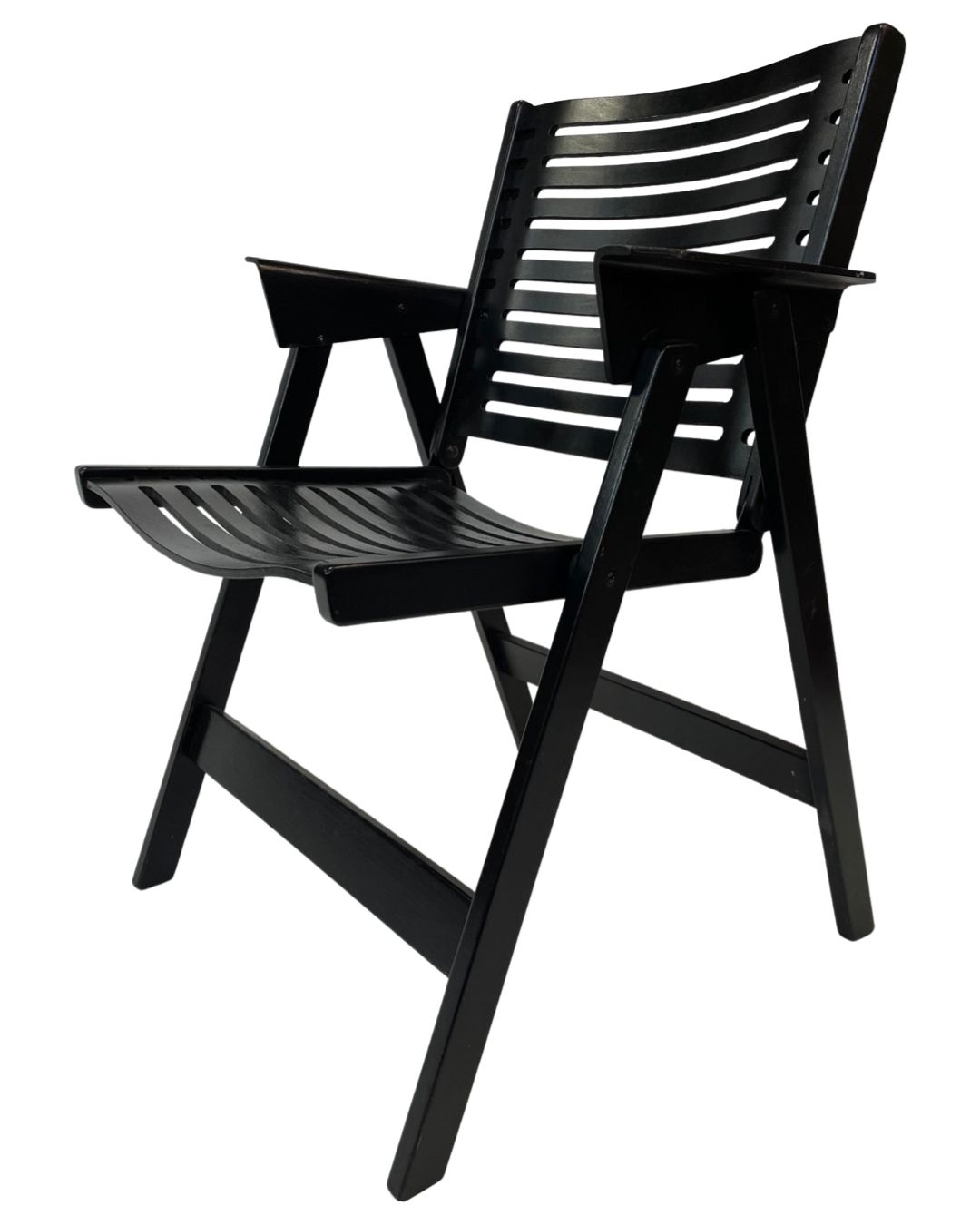 Niko Kralj Slovenian Rex Plywood Folding Chair For Stol 1950s In Black photo vintage