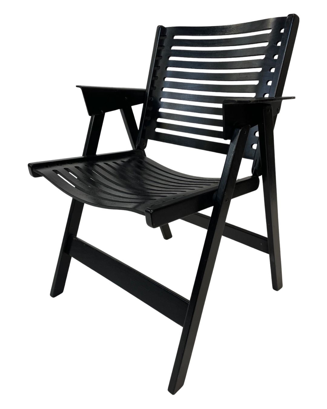 photo vinterior Niko Kralj Slovenian Rex Plywood Folding Chair For Stol 1950s In Black