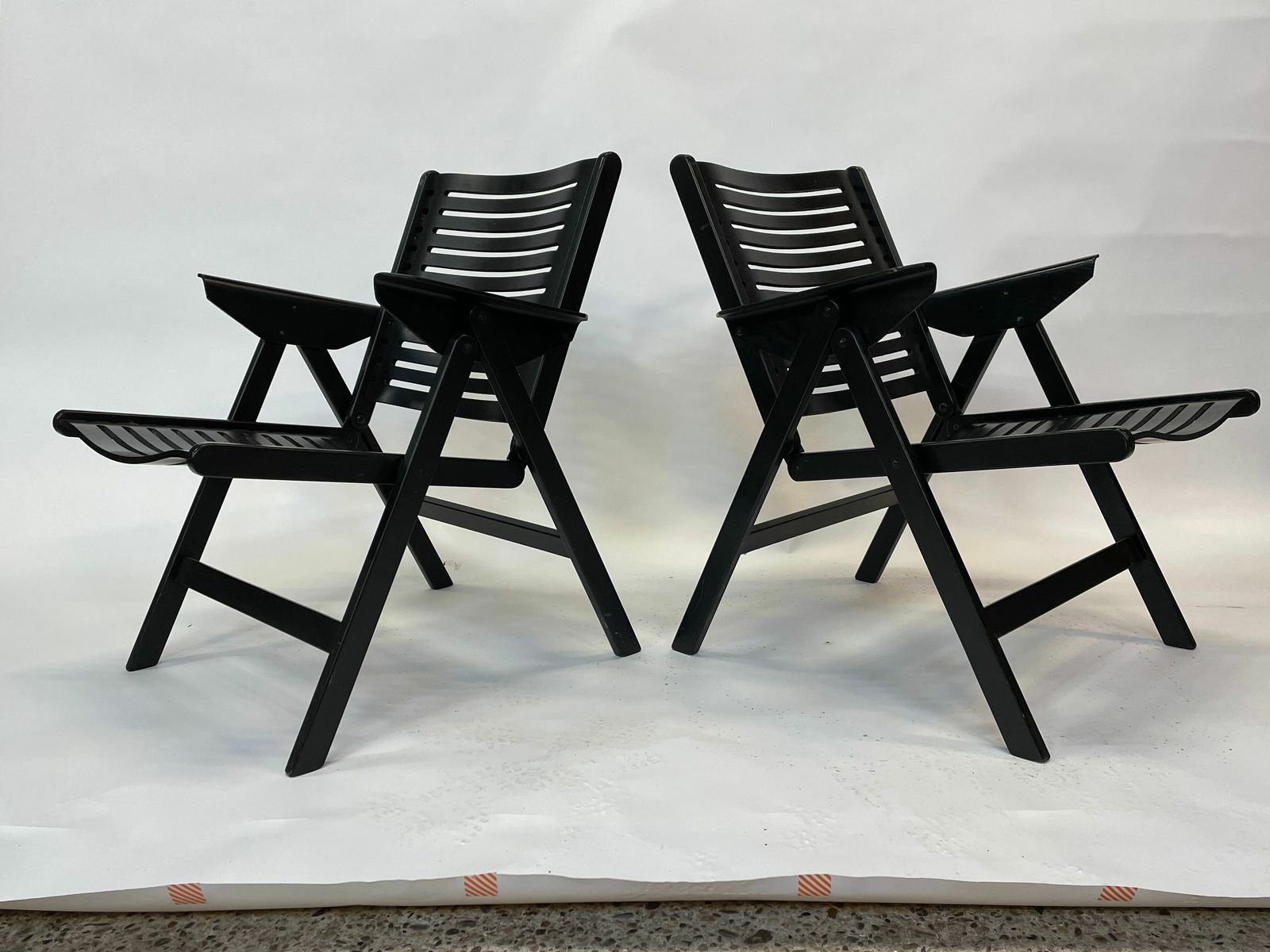 383.76 Niko Kralj Slovenian Rex Plywood Folding Chair For Stol 1950s In Black photo