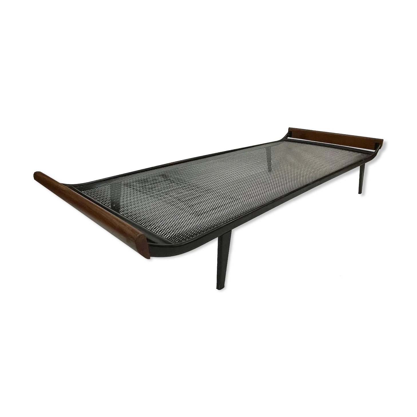Vintage Auping Cleopatra Daybed In Teak Metal Design By Dick Cordemeyer